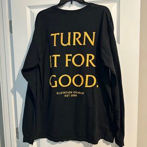 Elevation Worship Long Sleeve Black Tee